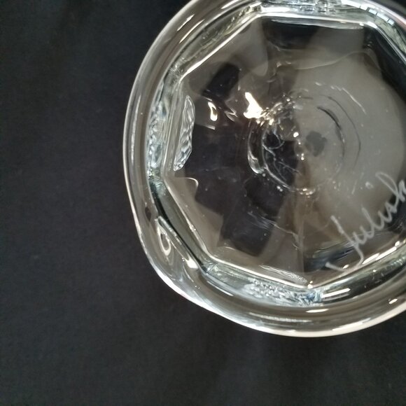 2 Juliska Cameron Double Old Fashioned Glasses READ Clear Glass 4"X4" (a) - Picture 11 of 16